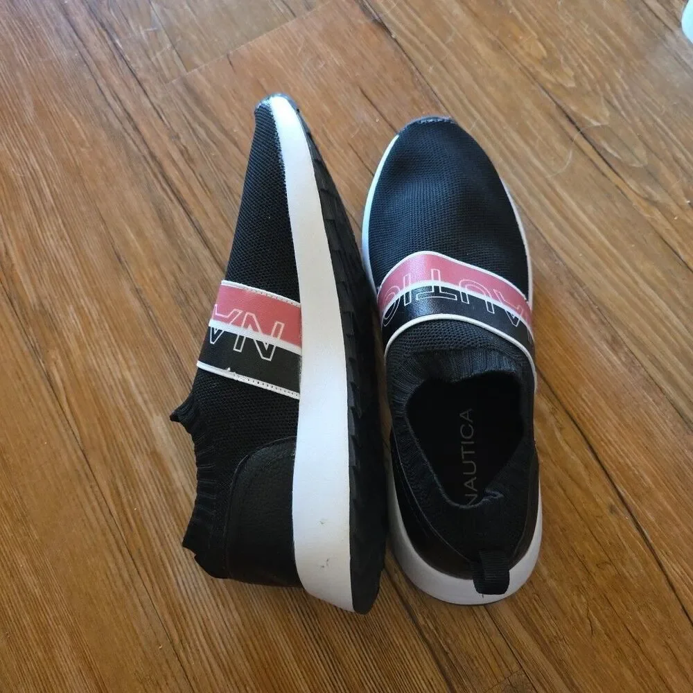 Nautica Ladies Jogger Pull-On Slip-On Sneakers 8.5